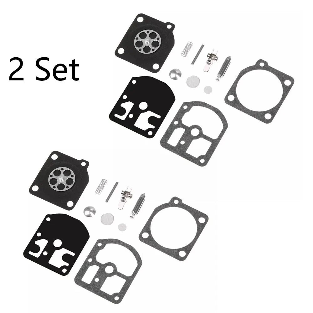 Set of 2 Carburetor Repair Kits for Stihl 009 010 011 012 011AV (C1S-S1A, RB-11)