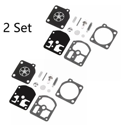 Set of 2 Carburetor Repair Kits for Stihl 009 010 011 012 011AV (C1S-S1A, RB-11)