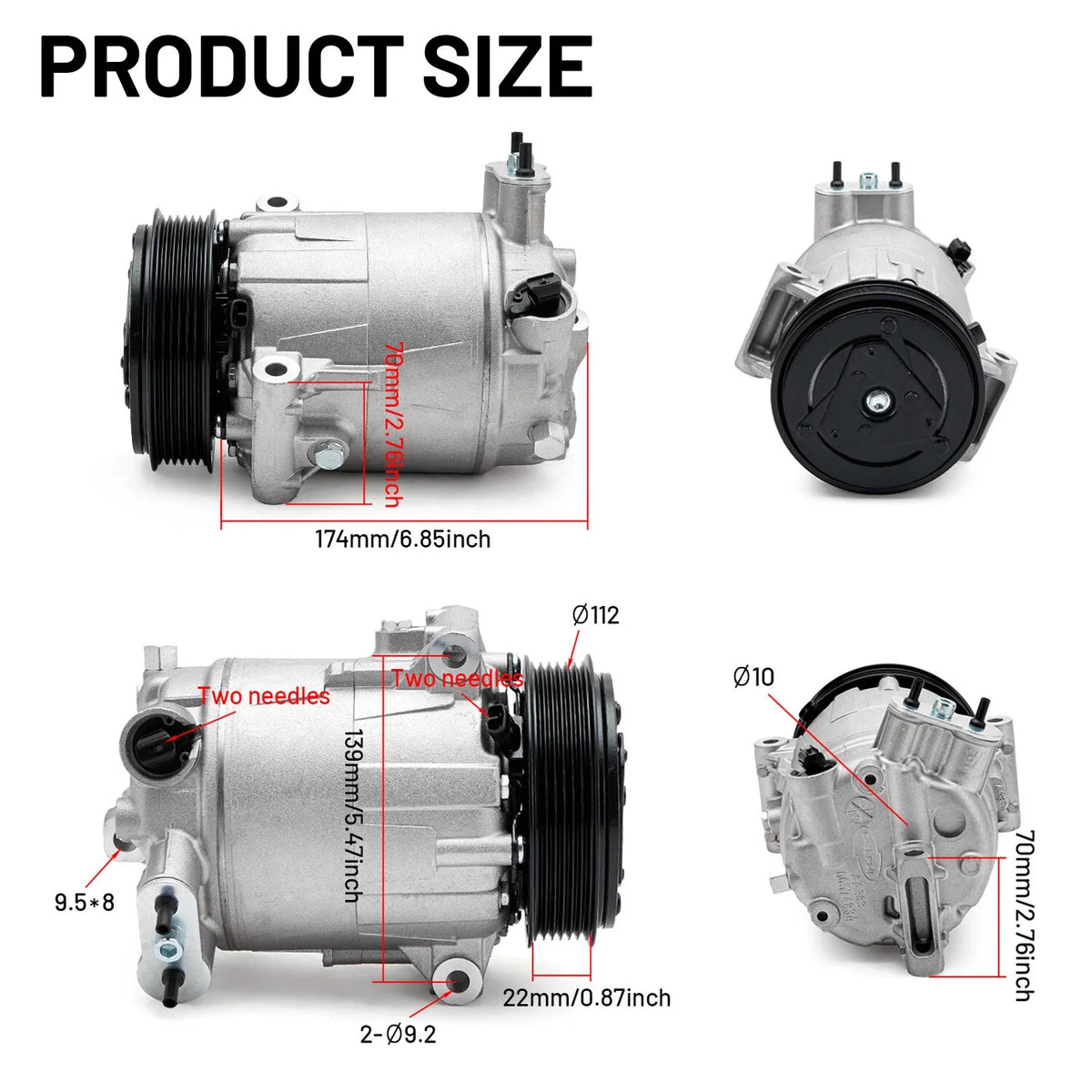 A/C Compressor for Maserati Ghibli V6 3.0L (2014-2019)
