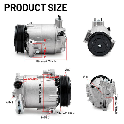 A/C Compressor for Maserati Ghibli V6 3.0L (2014-2019)