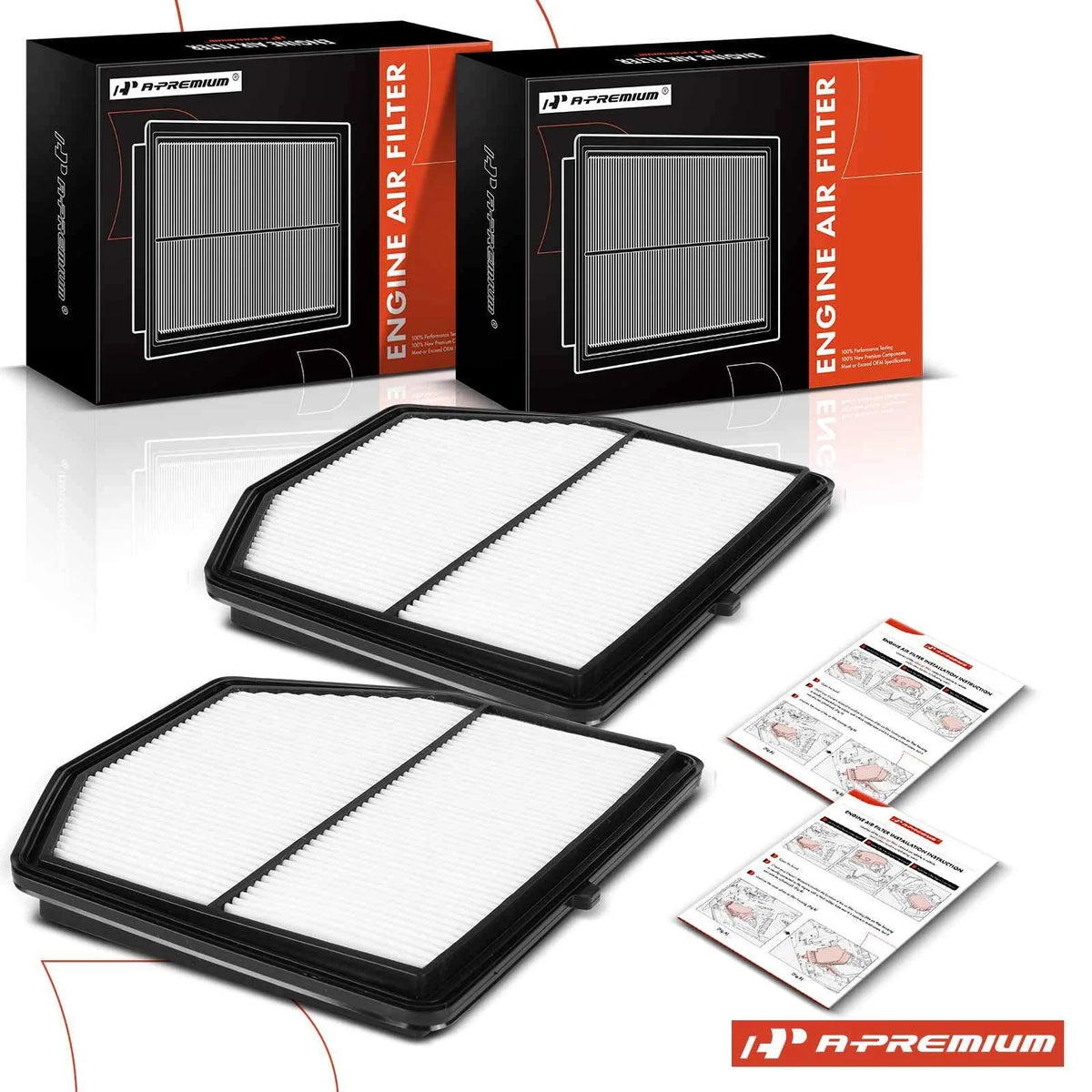 2X Engine Air Filter for Nissan Murano Pathfinder (2014–2016)