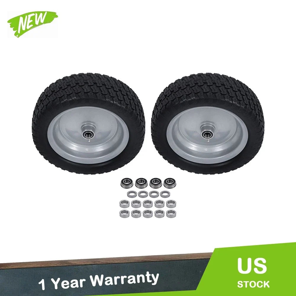 Set of 2 Solid Tires for Lawn Mower 13X5.00-6