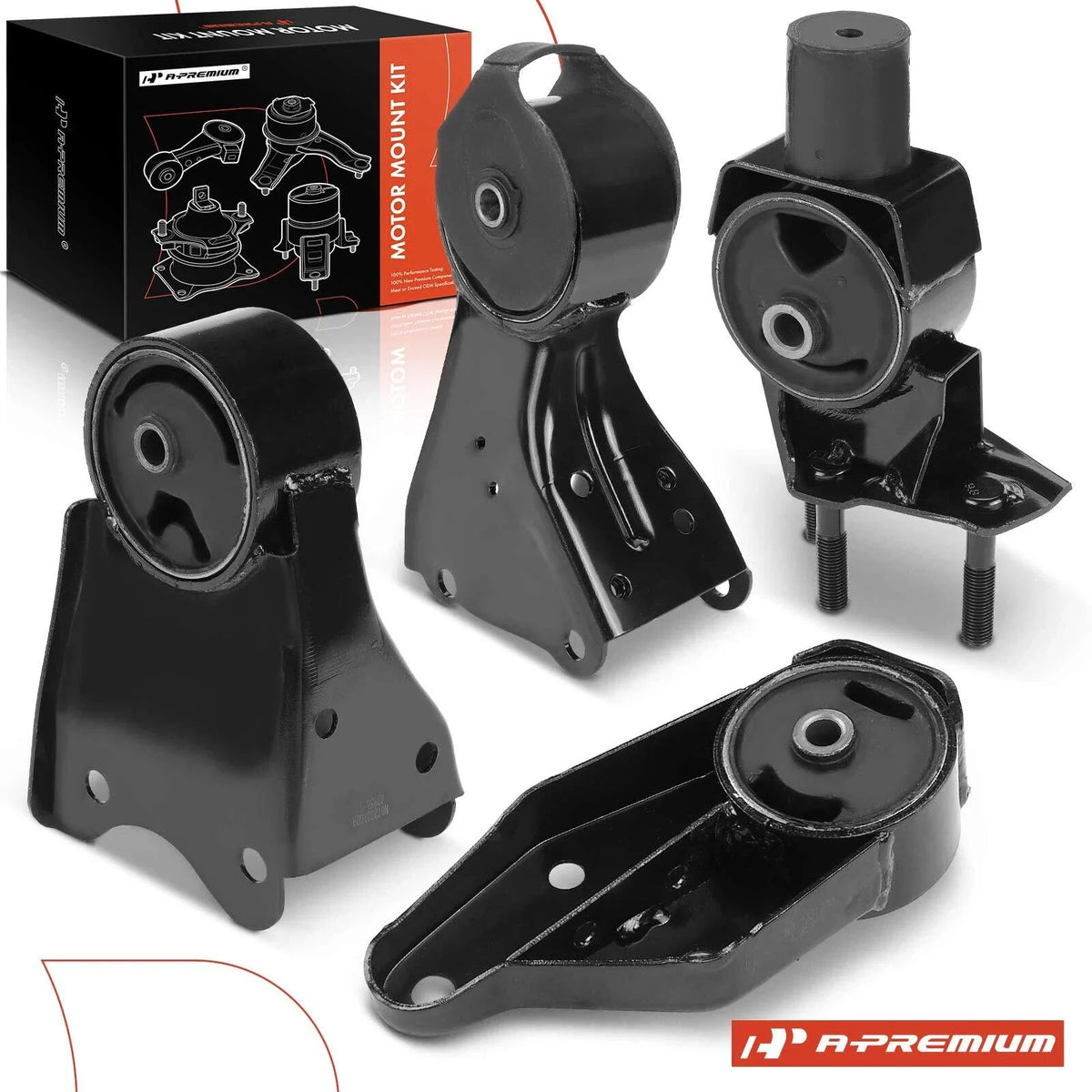 Set of 4 Engine Motor & Transmission Mounts for Nissan Quest (1993–1998)