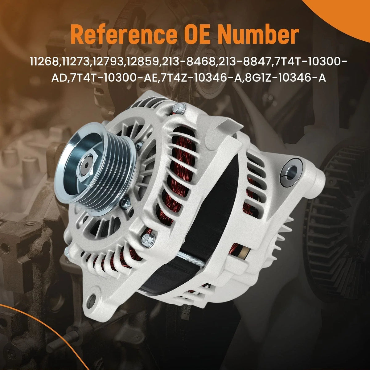 Silver Alternator for Lincoln MKX V6 3.5L (2007–2010) 8G1T-AC 150A