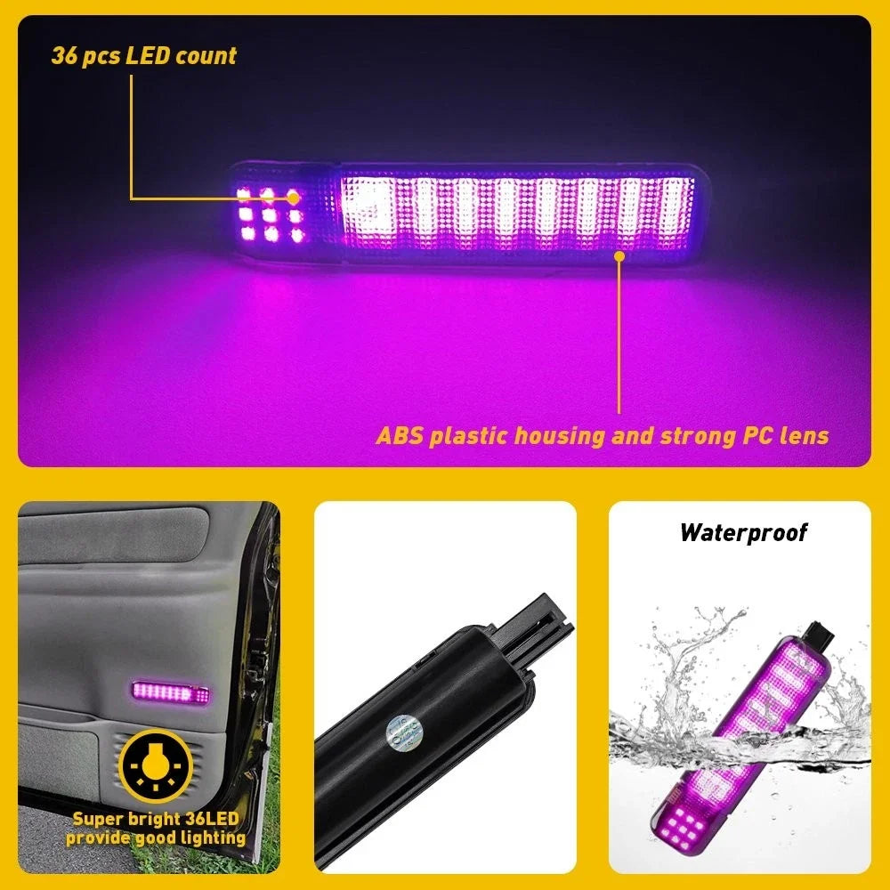 4X LED Door Interior Lights for Silverado Tahoe 1999-2007