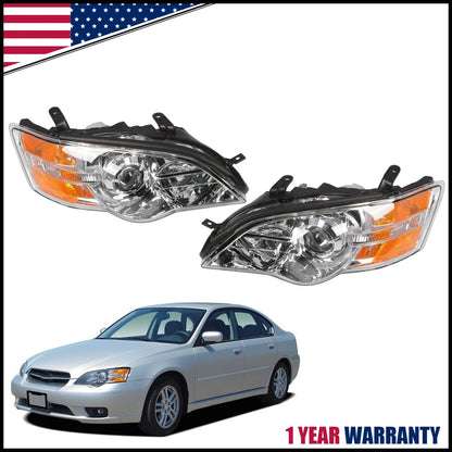 Halogen Headlight Set 2X for 2006-2007 Subaru Legacy Outback