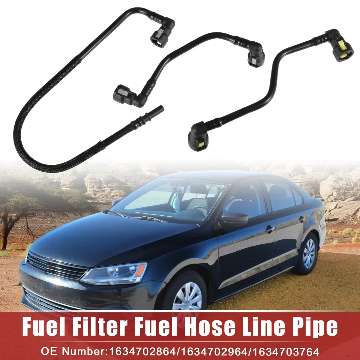 Hose Line Pipe Fuel Filter for Mercedes-Benz ML350 1998-2005