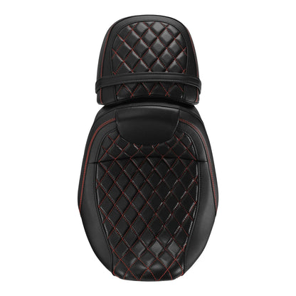 Gel Driver Passenger Seat Black for Harley Touring 2024-2025