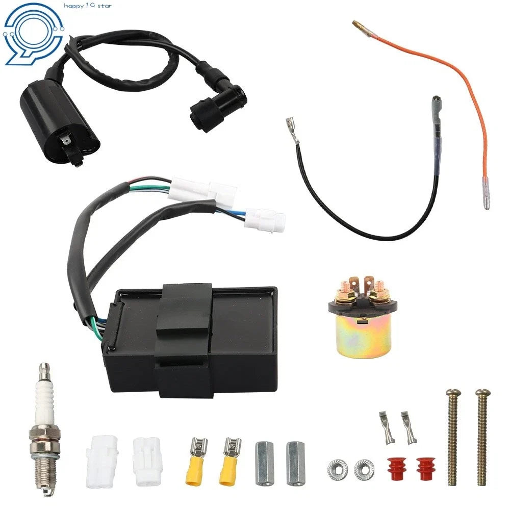 Ignition Coil CDI with Spark Plug Kit for Kawasaki Bayou 300 (1989–2004)