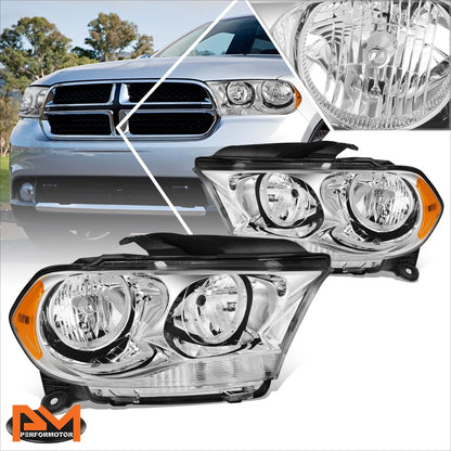 Headlight Assembly for Dodge Durango 2011-2013 - Chrome Replacement