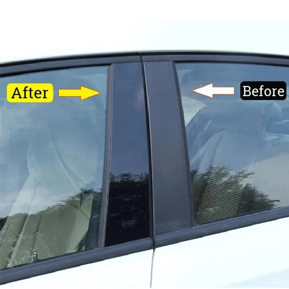 Pillar Post Door Trim - Glossy Black for Honda Civic Sedan 2016-2021