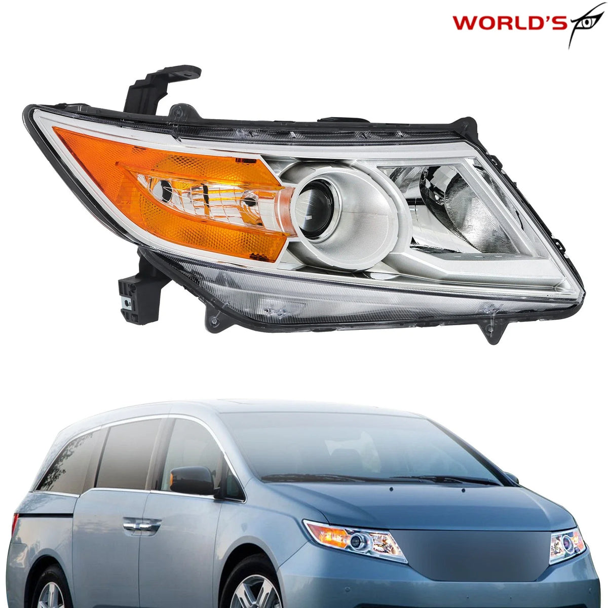 HID Headlight Chrome for Honda Odyssey EX-L/LX/Touring/Elite (2011–2013)