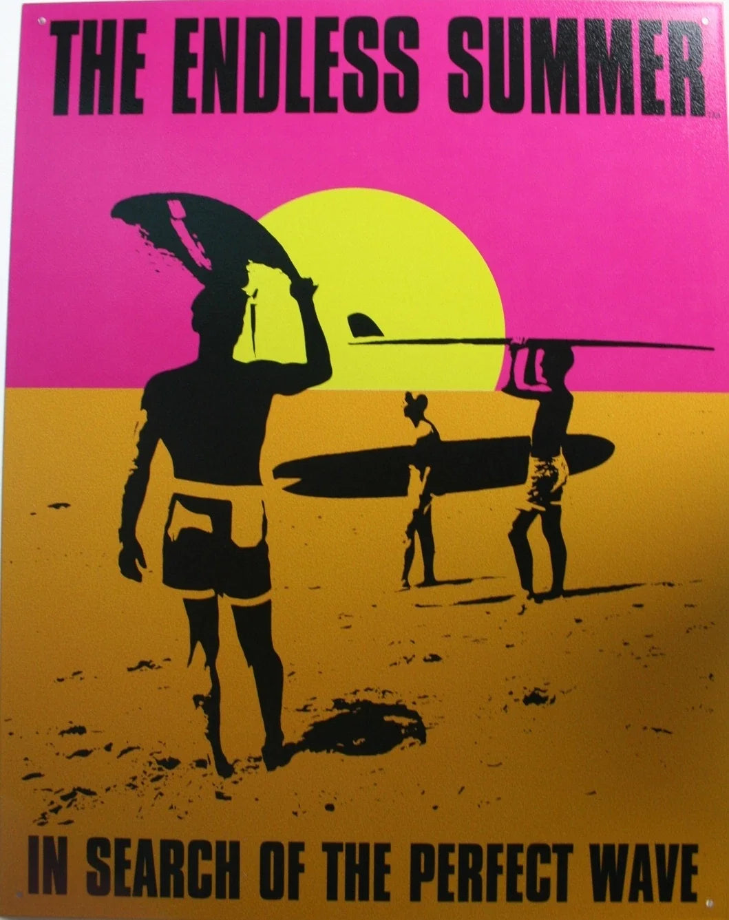 Tin Metal Sign for Surf Board Beach (1137)
