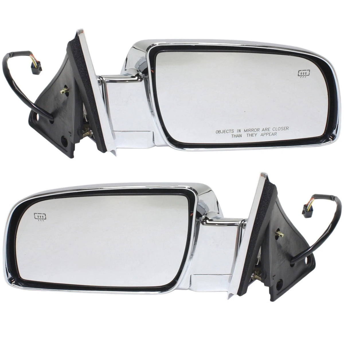 Set of 2 Heated Mirrors for Chevy Suburban K3500 (1999–2000)