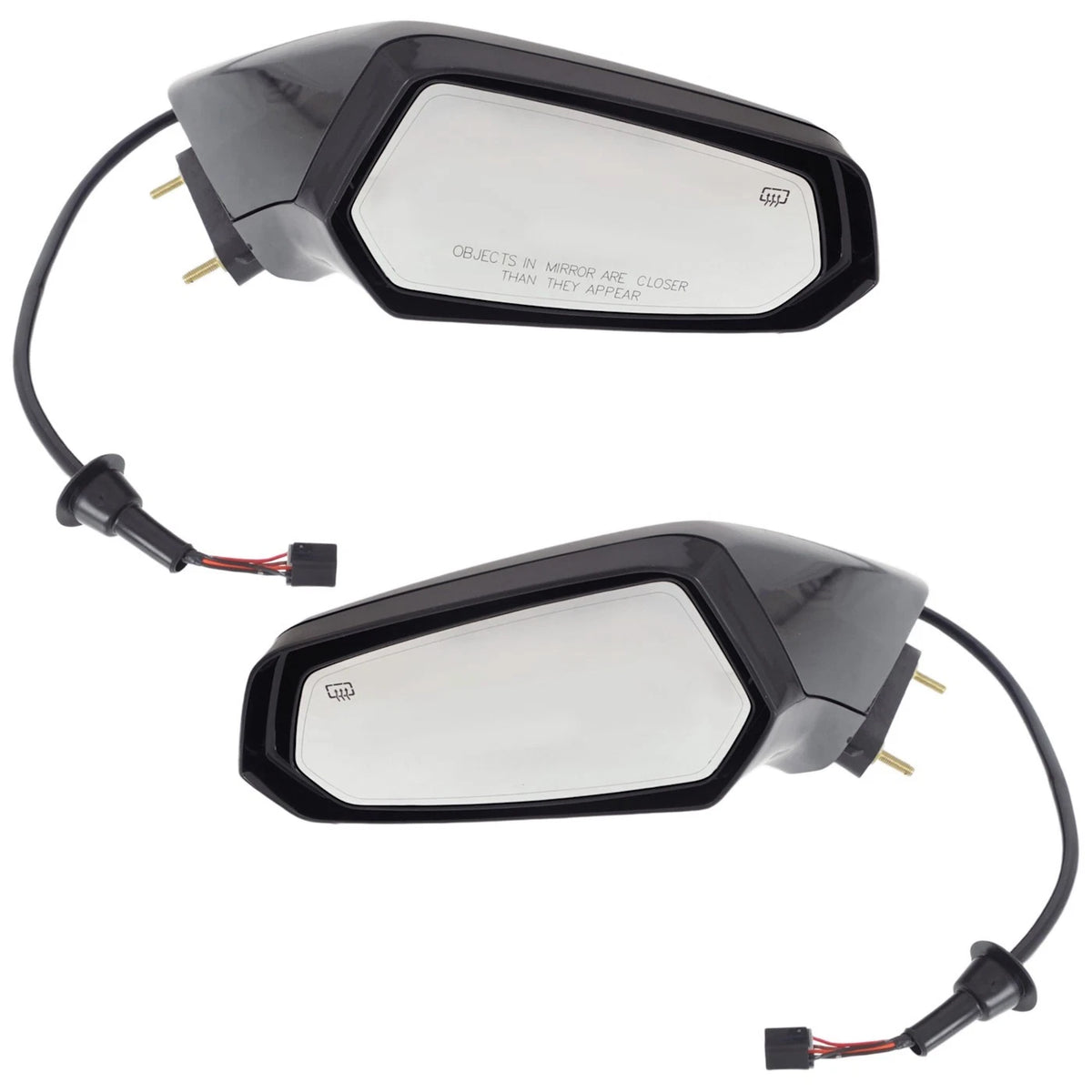 Set of 2 Heated Mirrors for Chevy (Driver & Passenger Side)