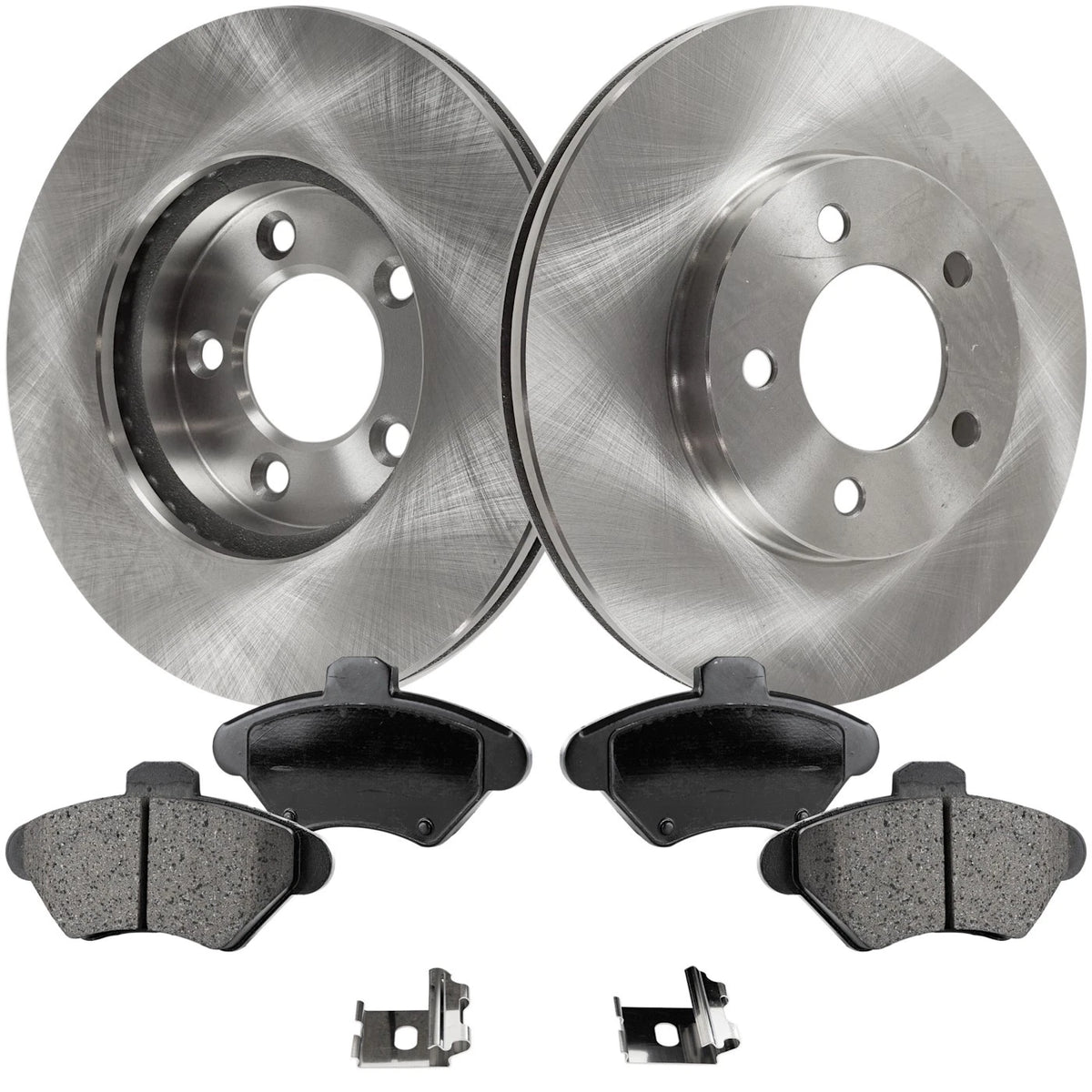 Brake Rotor Brake Pad Kit for Ford Thunderbird (1993–1997) Front Solid 2-Wheel Set