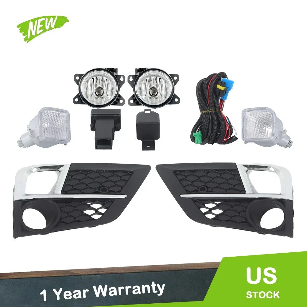 Pair of Halogen Fog Lights for 2018-2020 Honda Odyssey with Harness & Switch