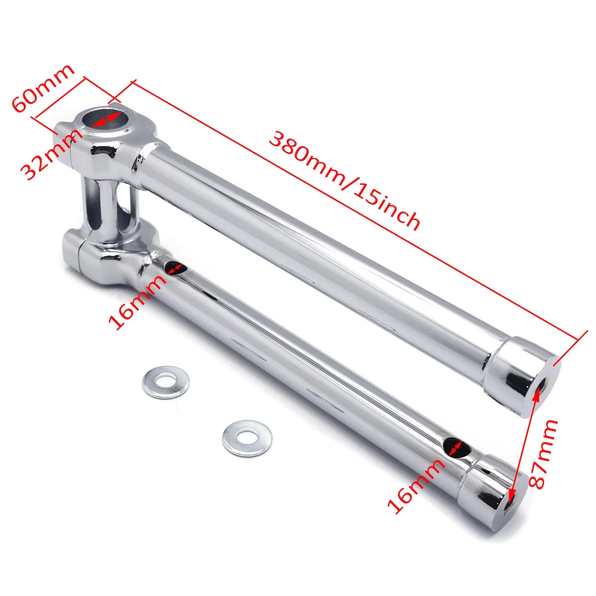 CNC 14" Riser 32mm Handlebar Top Clamp for Harley Softail Dyna (1991–2023)