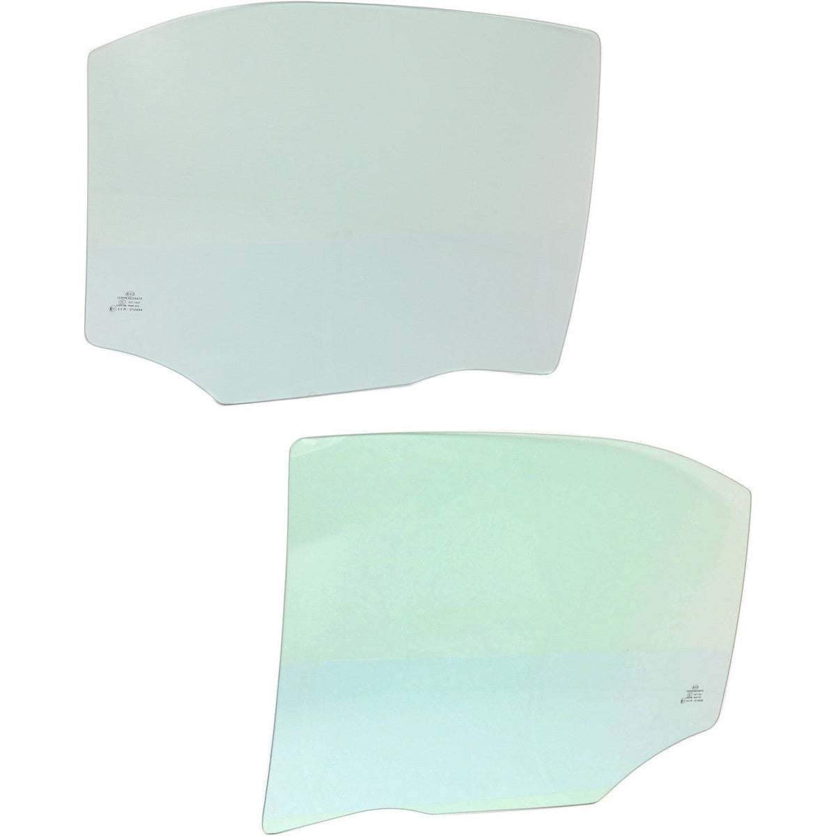 Set of 2 Door Glass for Ford Fusion (2006–2012) Rear Left and Right