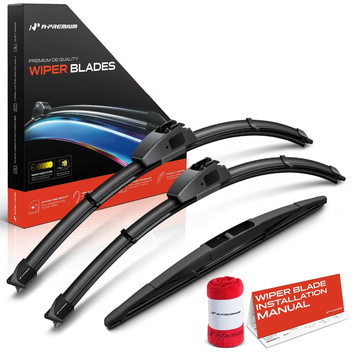 Set of 3 Windshield Wiper Blades for Nissan Armada