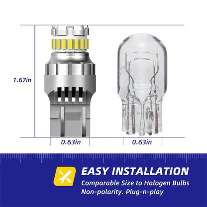 Reverse Light Bulbs 7440 7443 7444 W21W LED for Toyota Hilux N70