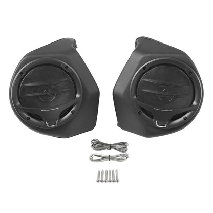 6.5" Black Trunk Speakers for Harley (2014-2024) Touring