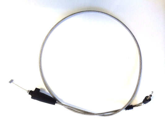 '+2" Steel Braided Thumb Throttle Cable for Can Am DS450 XC MX (2008–2010)