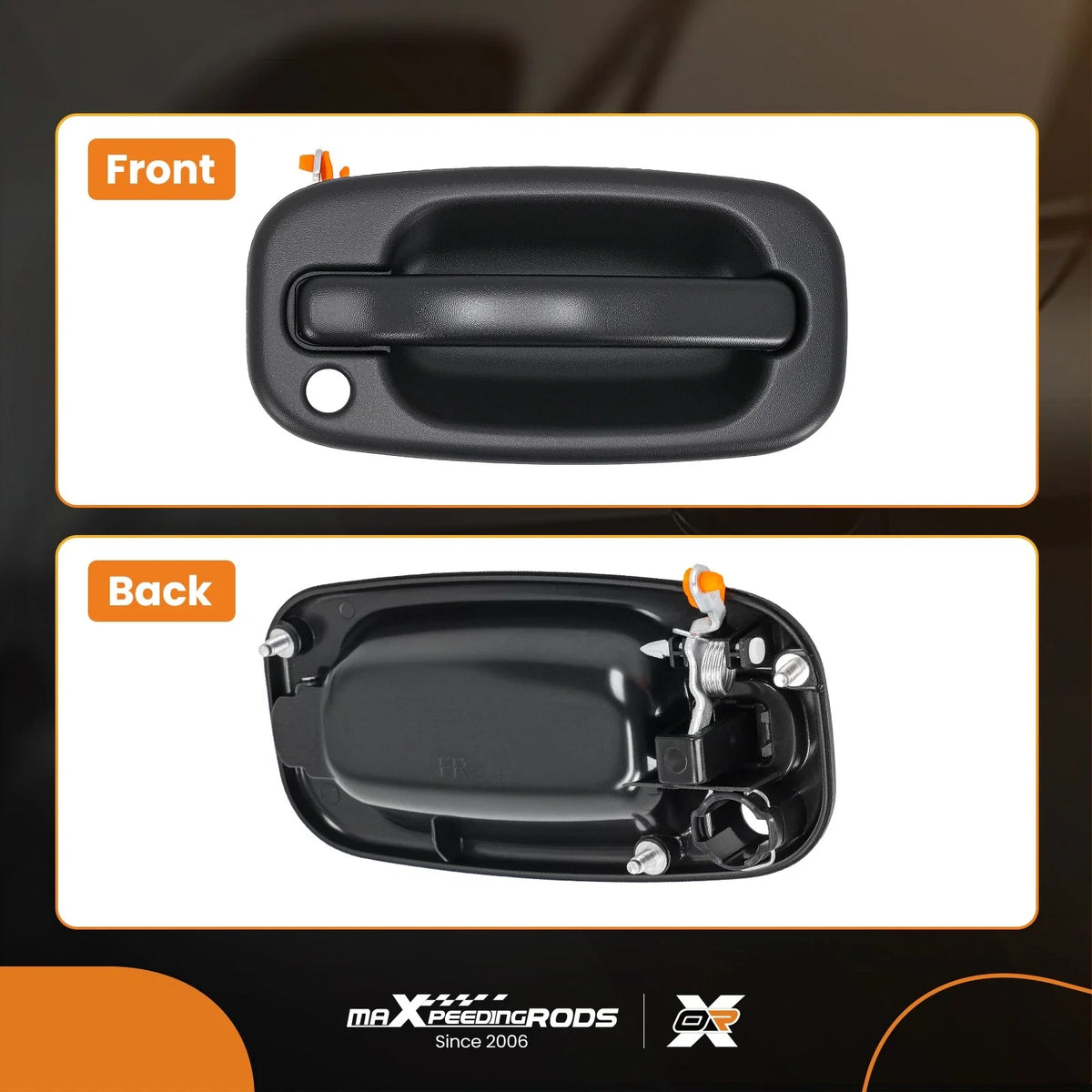 Front Right Exterior Door Handle for Avalanche/Suburban (2000–2006) Black