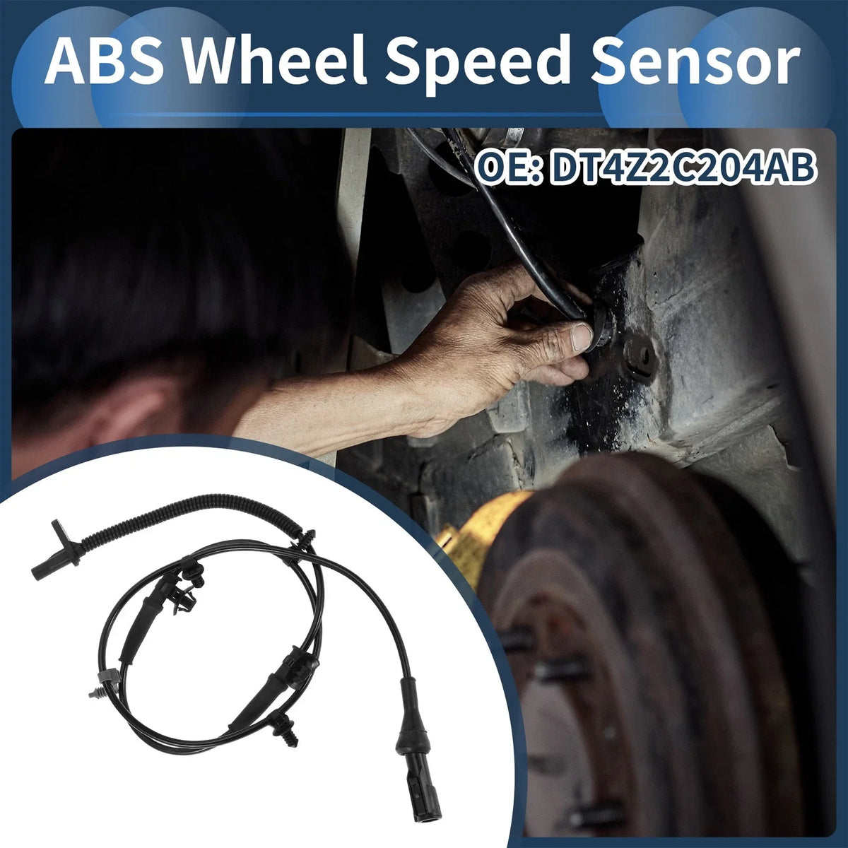 ABS Wheel Speed Sensor No.DT4Z2C204AB for Ford Edge (2007–2012) Front Right