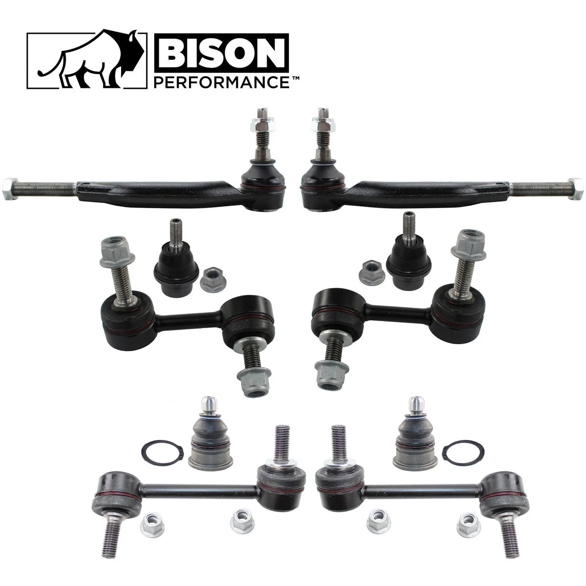 10pc Tie Rod and Sway Bar Link Ball Joint Set for GMC