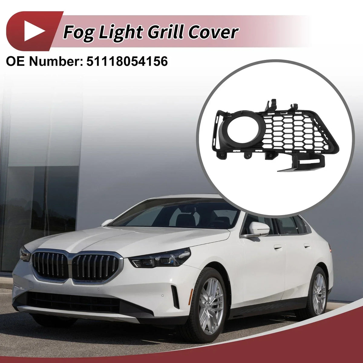 Front Right Fog Light Grill for 2012 BMW 3 Series