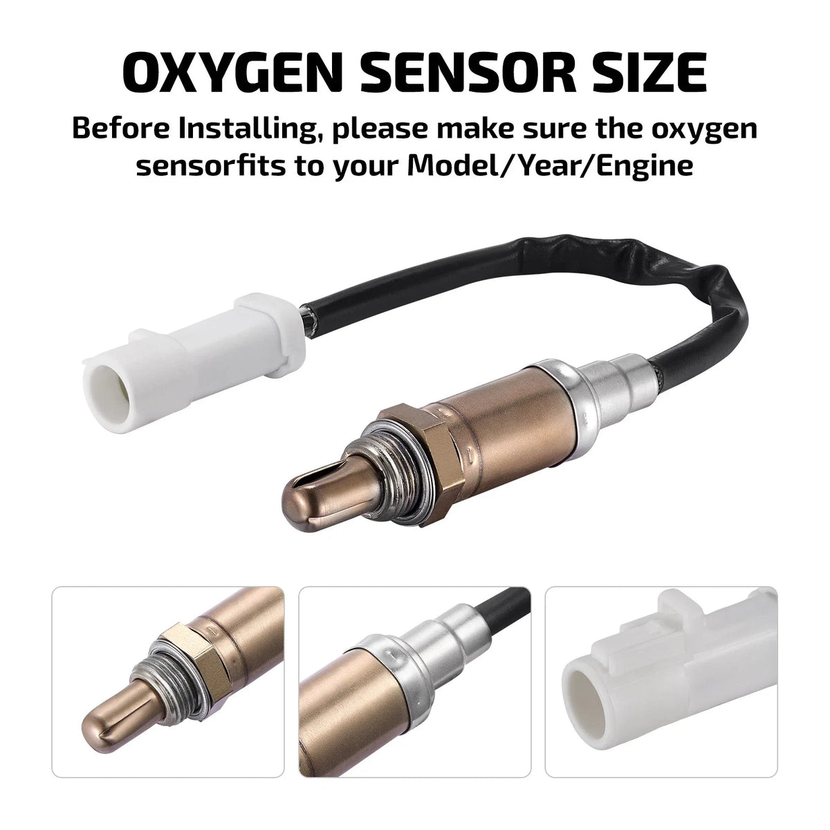 O2 Oxygen Sensor for Ford E-150 E-250 (1990–1996), Mercury Cougar (1991–1993)