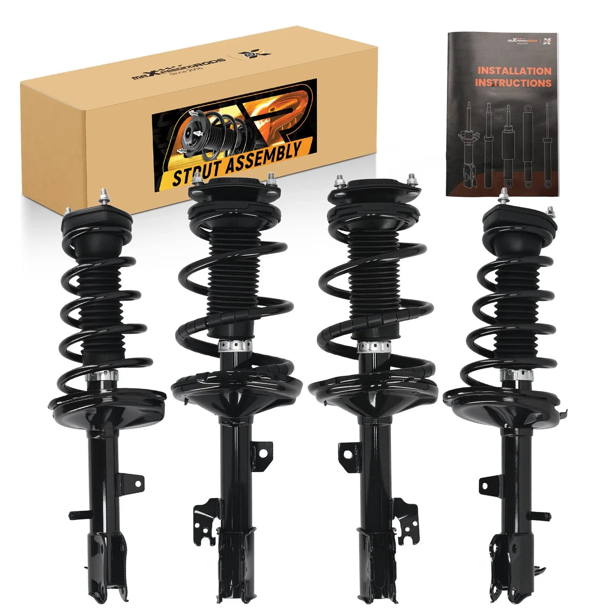 Front & Rear Struts with Coil Springs for Toyota Highlander (2004–2007)
