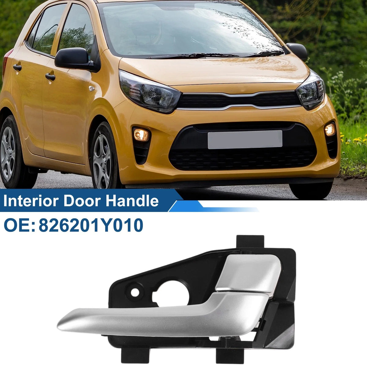 Front Driver Side Interior Door Handle for Kia Picanto (2011–2016) No. 826201Y010