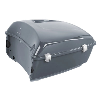 Trunk Backrest Plate Mount Rack - Harley Touring (2014–2026) - Gunship Gray