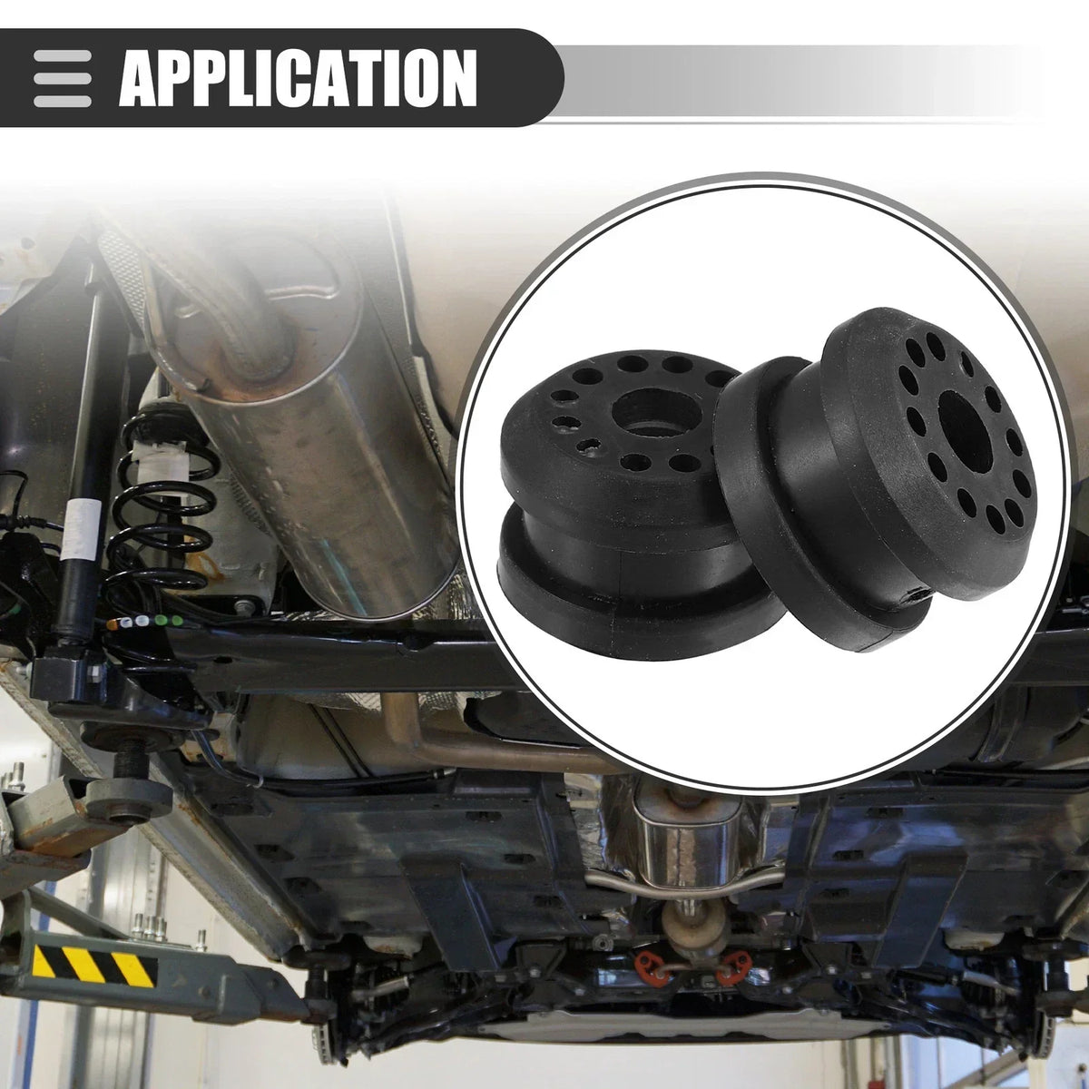 Transfer Case Linkage Bushings - 4 Black Rubber for Dodge Ram