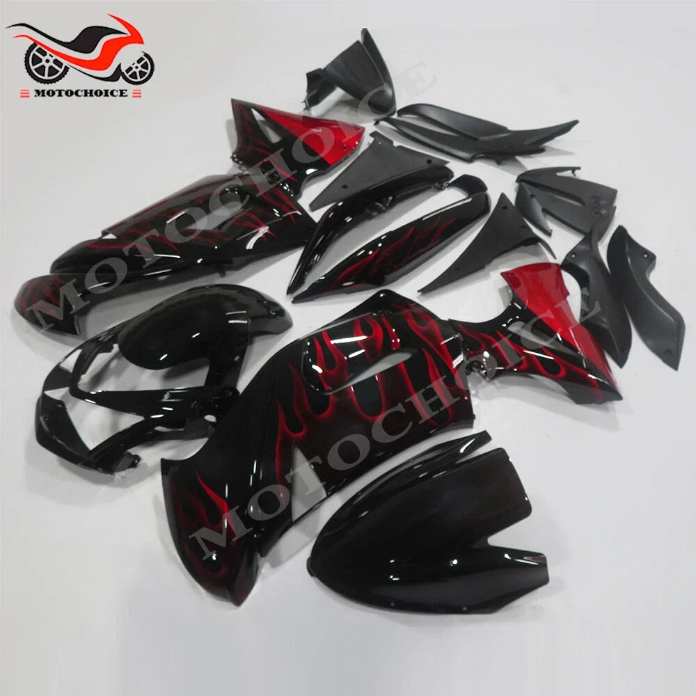 Fairing Kit for Kawasaki Ninja 650R (2006–2008) Red Black Bodywork
