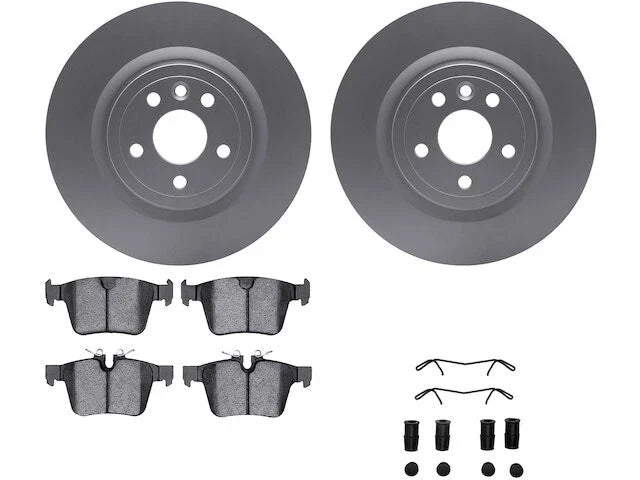 Rear Brake Pad and Rotor Kit for Jaguar XE (2017–2019) TS881BK