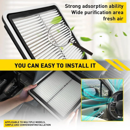 Combo Set Engine Cabin Air Filter for Subaru Forester WRX Impreza XV Crosstrek (2009–2018)