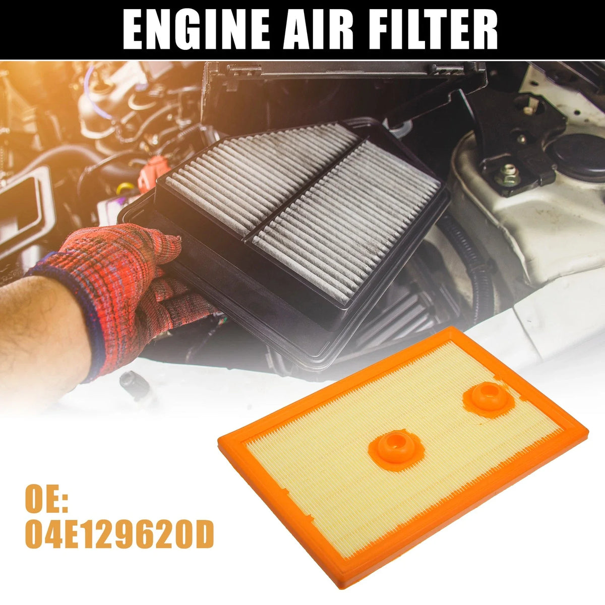 Engine Air Filter 04E129620D for Audi A3 Sportback (2016–2018)