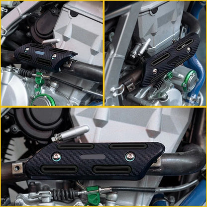 Motorcycle K Aluminum Exhaust Pipe Heat Shield Muffler Cover (Universal)