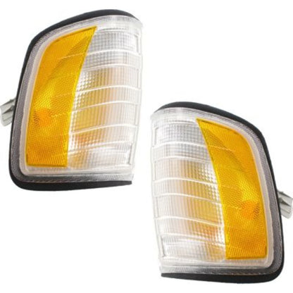 Turn Signal Side Marker Corner Lights Pair for Mercedes E Class (1994–1995)