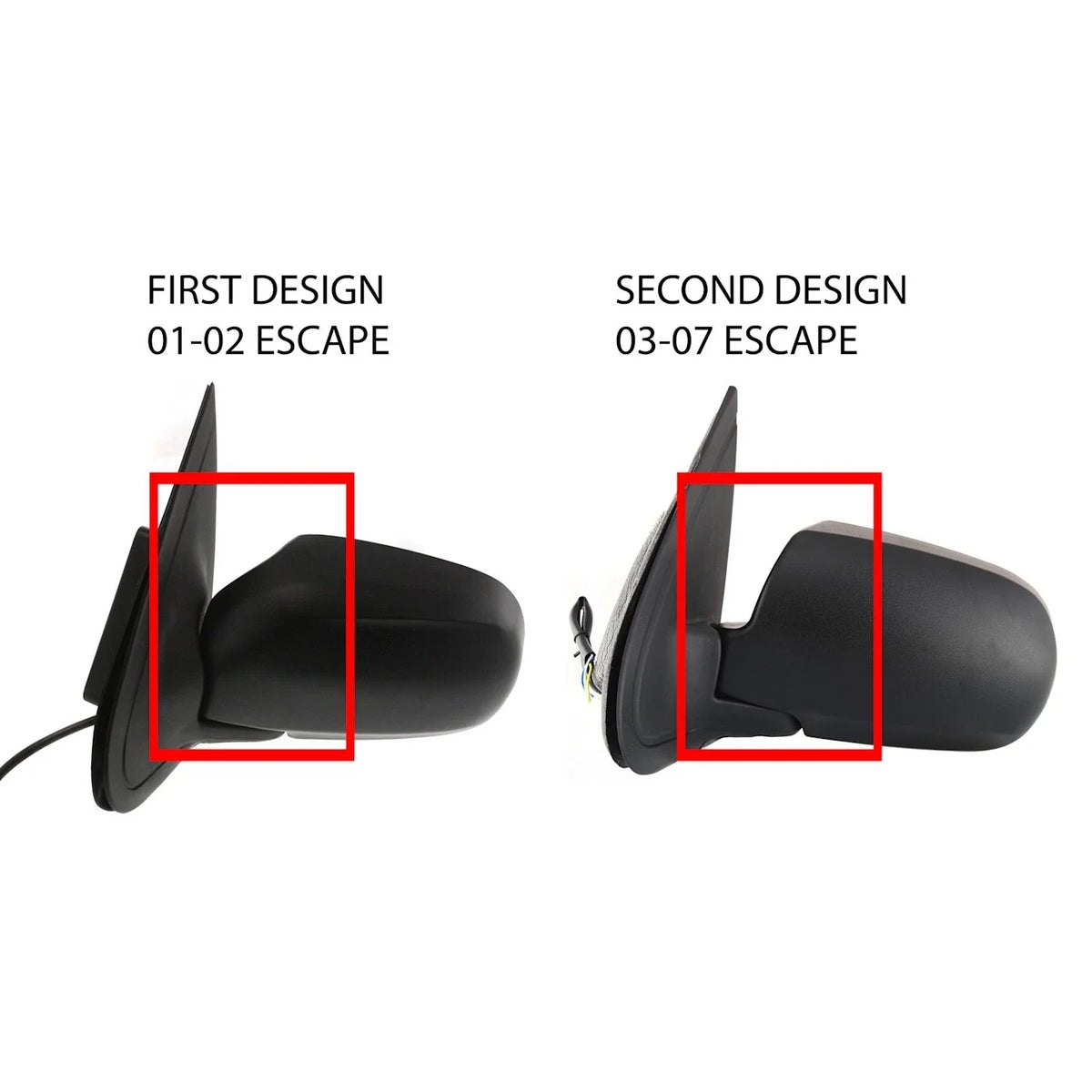 Left Driver Mirror for Ford Escape & Mercury Mariner 2001-2007