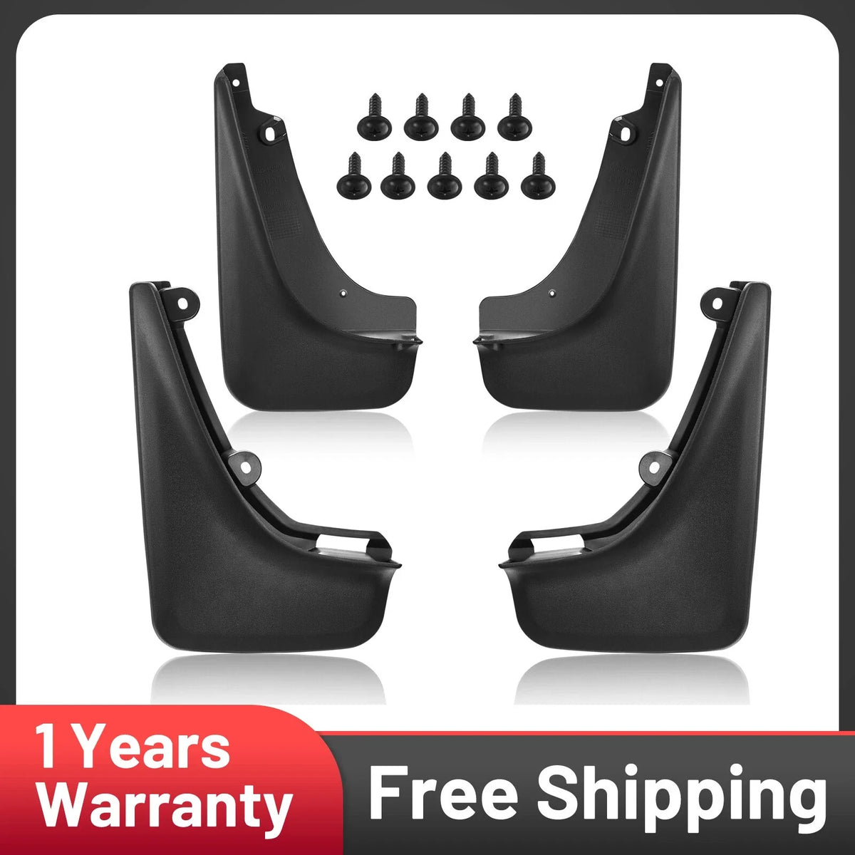 Mud Flaps Splash Guards for Jeep Cherokee (2019–2023)