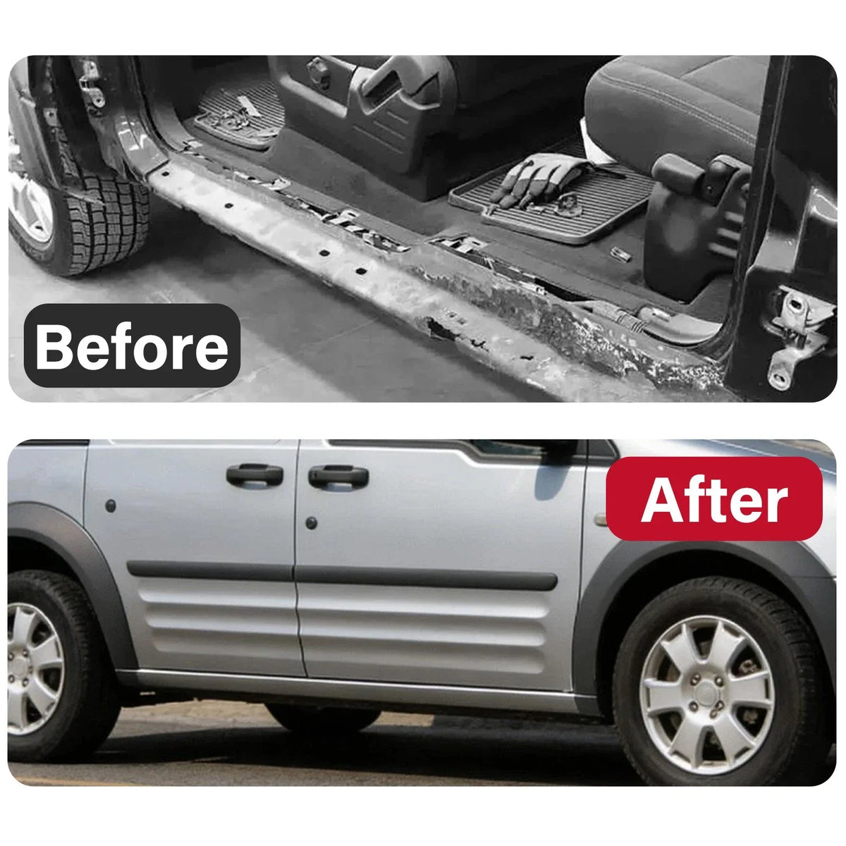 2X Outer Rocker Panel for Ford Transit Connect (2010–2013)