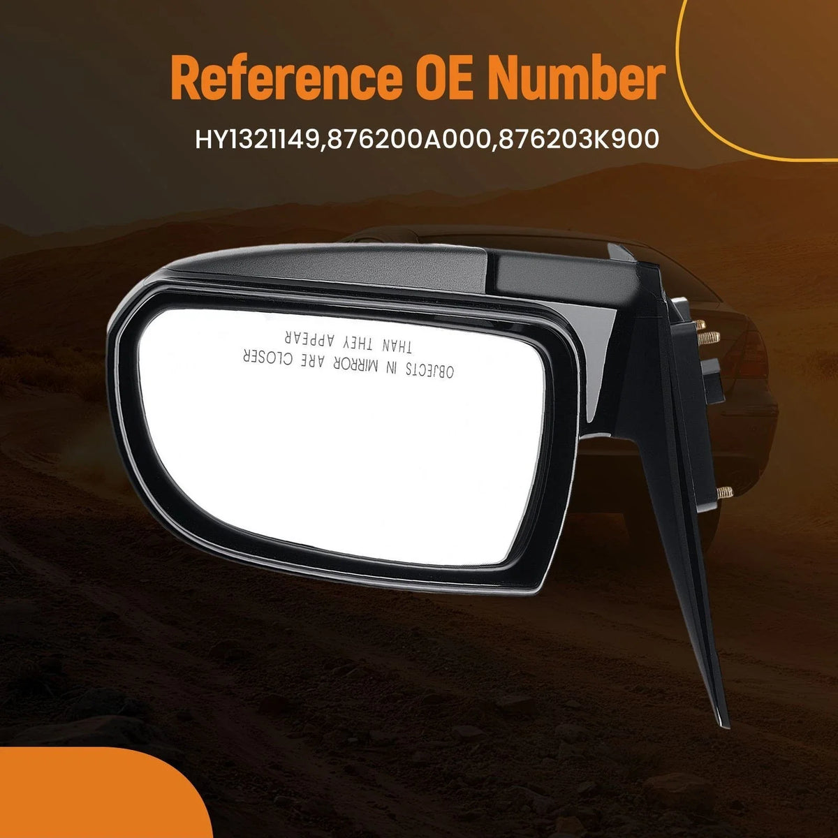 Heated Right Mirror for Hyundai Sonata GLS Limited (2006–2010) HY1321149
