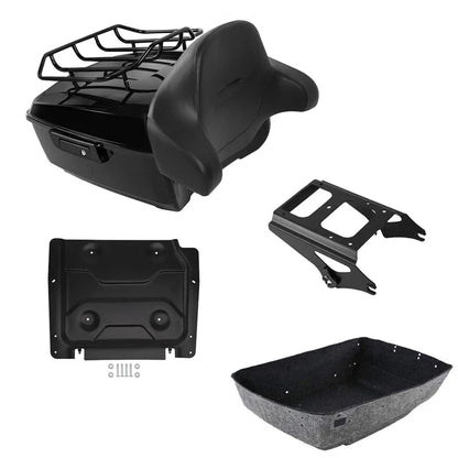 Backrest Rack Plate for Harley Touring (2009–2013) - Black Finish