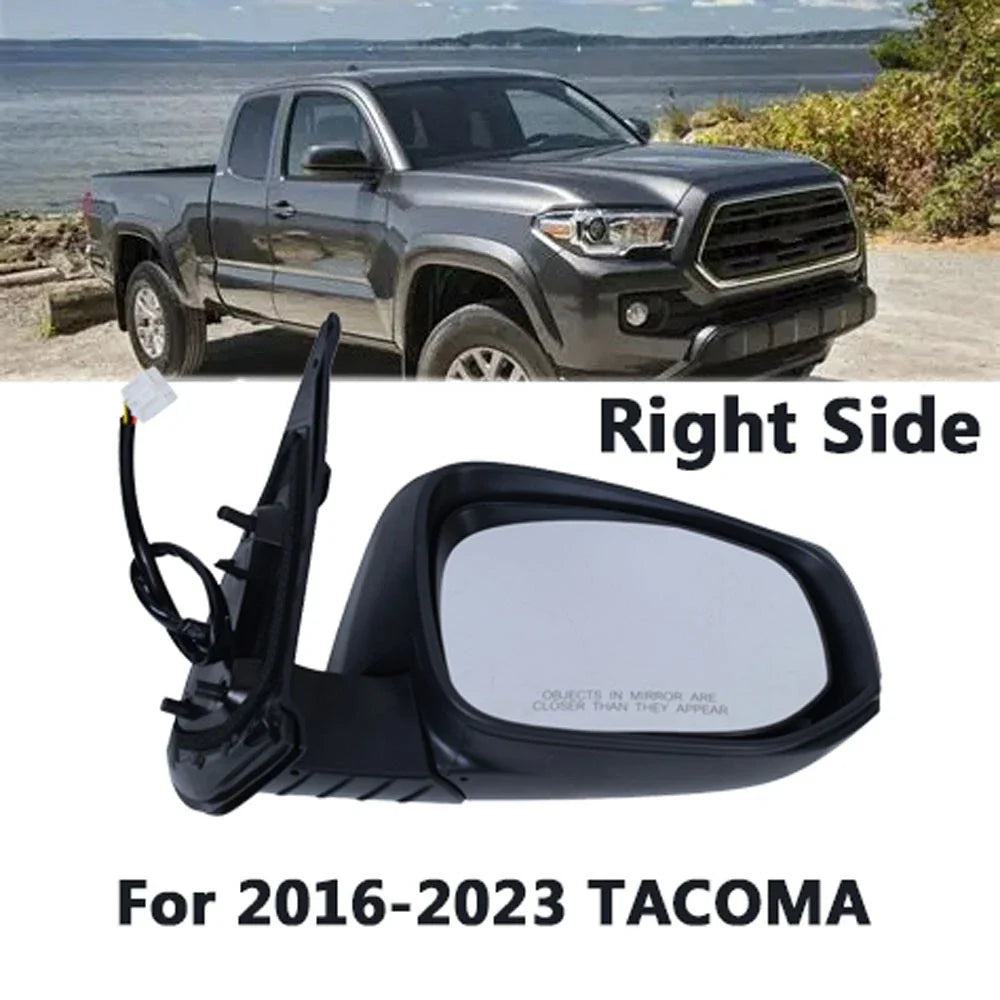 Passenger Side Heated Mirror for Toyota Tacoma 2016 to 2023