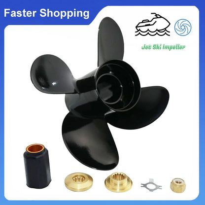 4-Blade Boat Propeller Set 10.1x15 for Mercury Spitfire 40-60HP