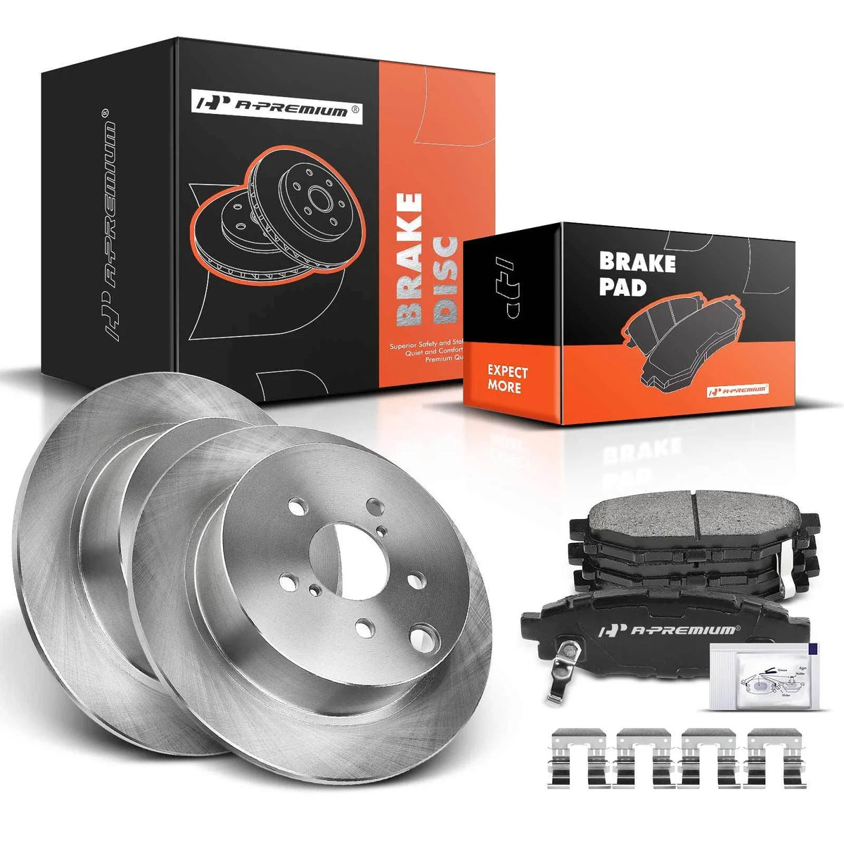 Rear Brake Rotor & Ceramic Pads for Subaru Forester (2014–2015)